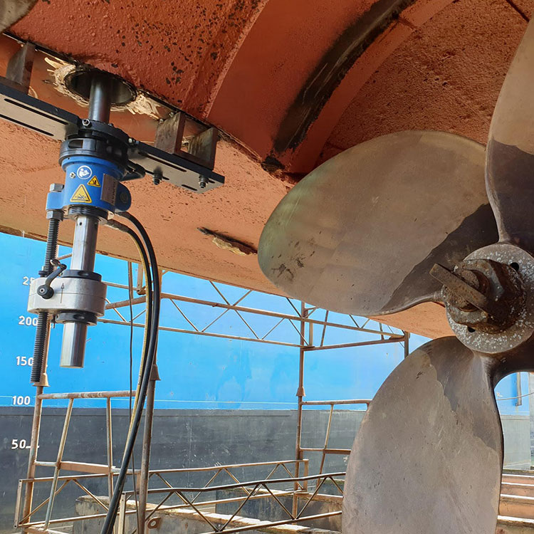CLIMAX BB5000 Line Boring Machine, Stern Thruster Bore