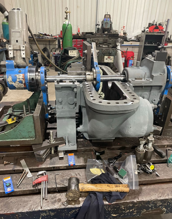 CLIMAX BB5000 Line Boring Machine, Turbine Bore Repair