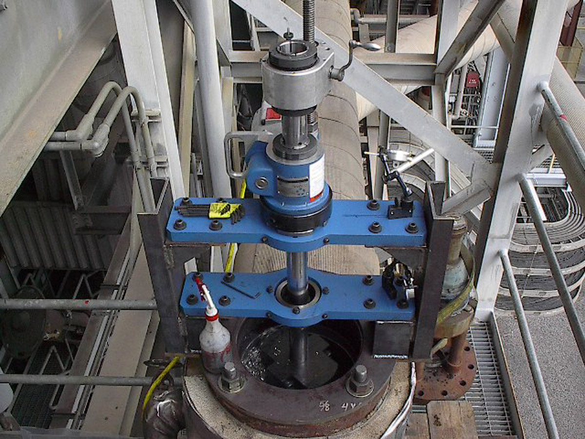 CLIMAX BB5000 Line Boring Machine: Valve Boring Repair