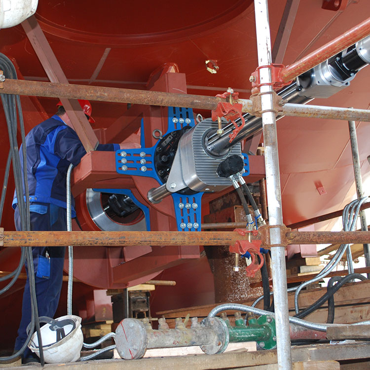 CLIMAX BB7100 Line Boring Machine, Stern Tube Repair