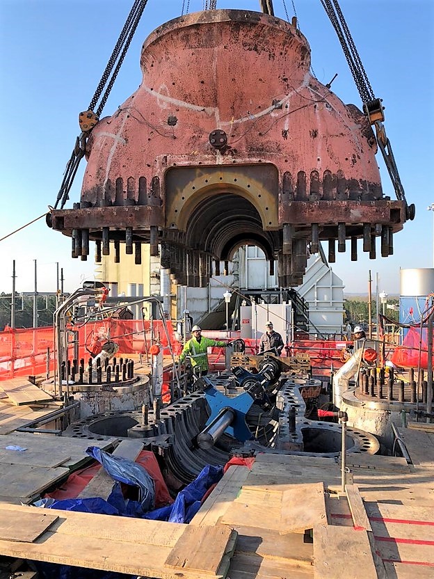 CLIMAX BB8100 Line Boring Machine, Turbine Bore Repair