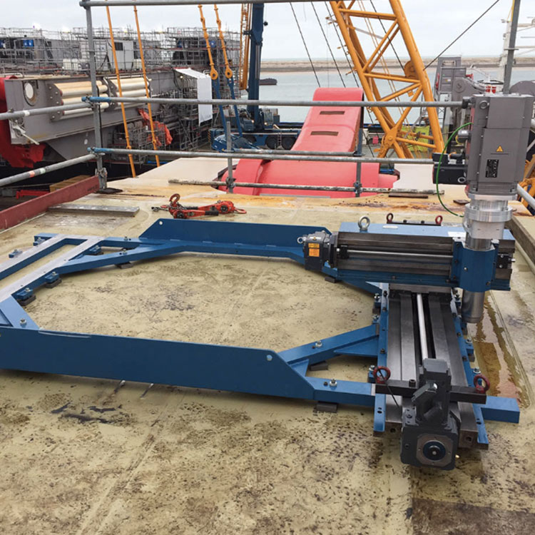 CLIMAX Custom CNC Mill Crane Pedestal Machining
