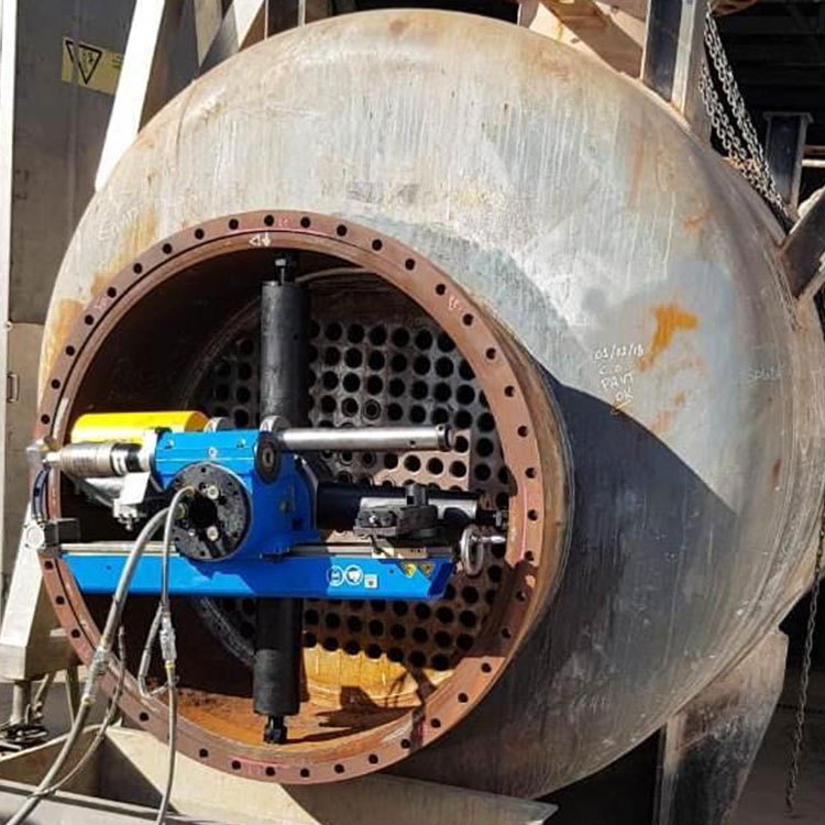CLIMAX FF6300 Flange Facer, Exchanger Flange Repair
