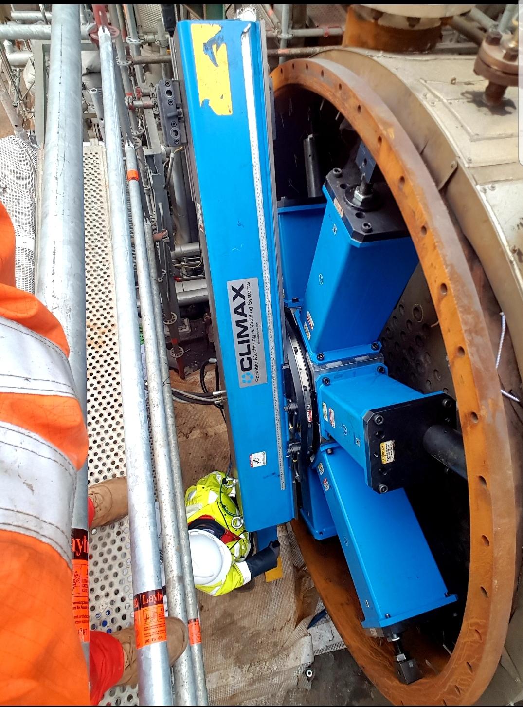 CLIMAX FF8200 Flange Facer, Exchanger Repair