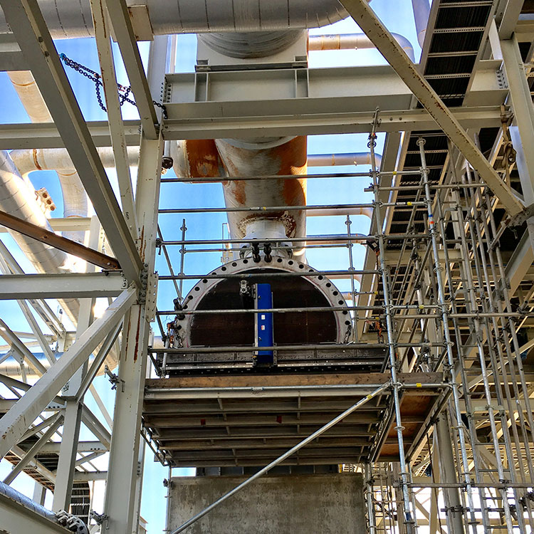 CLIMAX LM5200 Linear/Gantry Mill, Exchanger Face Partition Repair