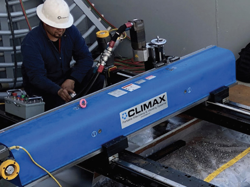CLIMAX LM6200 Linear/Gantry Mill: Pump Base Repair