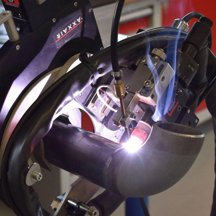 AXXAIR SATO-80E4x Inline Welding of Thin Tubes