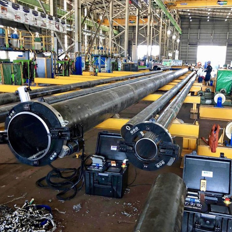 TAG Split Frame Clamshell (TSCF16 and TSCF8) Pipe Cutting and Beveling