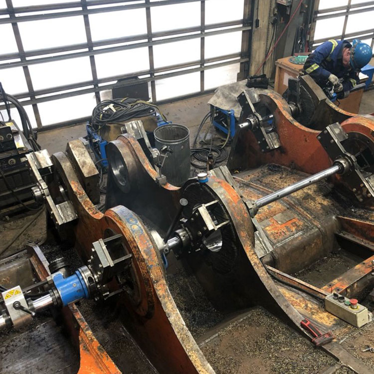 CLIMAX BB5000 Line Boring Machine, Bucket Bore Repair