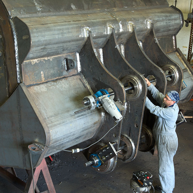 CLIMAX BB5000 Line Boring Machine, Bucket Repair