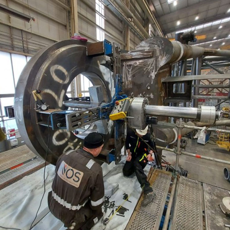CLIMAX BB8100 Line Boring Machine, Large Crane Beam Bore Repair