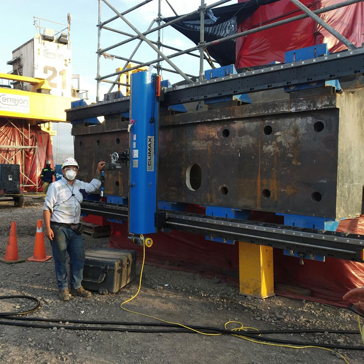 CLIMAX LM6200 Linear/Gantry Mill, Excavator Carbody Repair