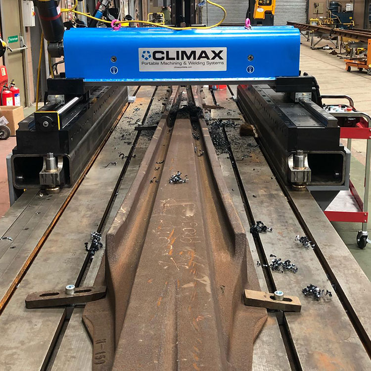 CLIMAX LM6200 Linear/Gantry Mill, Rail Surface Machining