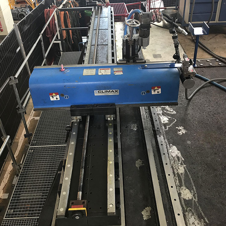 CLIMAX LM6200 Linear/Gantry Mill, Rail Surface Machining
