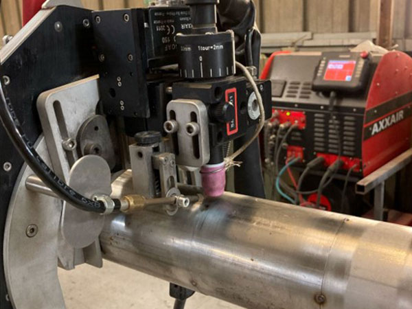 AXXAIR SATO-170 Inline Welding of Thin Tubes